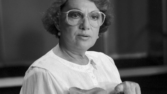 Irena Dziedzic. 1990 r. Fot. PAP/M. Wegner