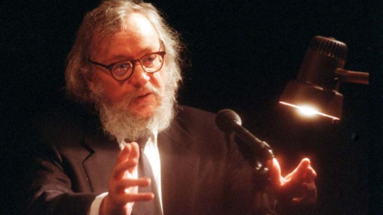 Twórca Teatru Laboratorium, reżyser Jerzy Grotowski. Wrocław 03.03.1997. Fot. PAP/A. Hawałej