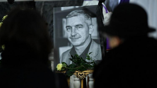 Uroczystości pogrzebowe Jacka Milera w warszawskim kościele św. Karola Boromeusza na Powązkach. Fot. PAP/B. Zborowski