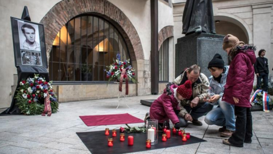 Uroczystości ku czci Jana Palacha. Fot. PAP/EPA