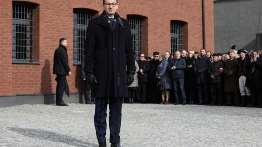 Premier Mateusz Morawiecki podczas uroczystości. Fot. PAP/A. Reszko