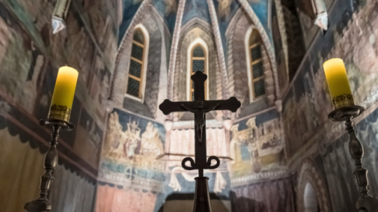 Lublin, 28.02.2018. Ołtarz w kaplicy Trójcy Świętej na Zamku Lubelskim. Fot. PAP/W. Pacewicz