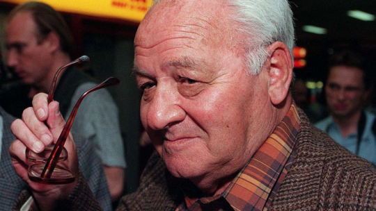 Gustaw Herling-Grudziński. Fot. PAP/CAF/J. Mazur