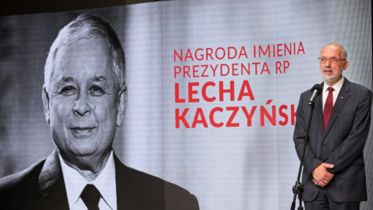 Warszawa, 09.06.2019. Historyk Andrzej Nowak laureat Nagrody im. Prezydenta Lecha Kaczyńskiego.  PAP/L. Szymański
