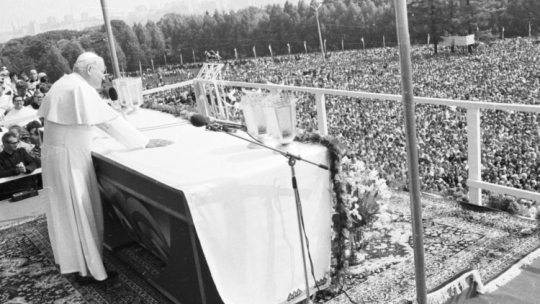 Częstochowa 04.06.1979. I pielgrzymka do Polski papieża Jana Pawła II w dniach 2-10 czerwca 1979 r. PAP/C. Langda
