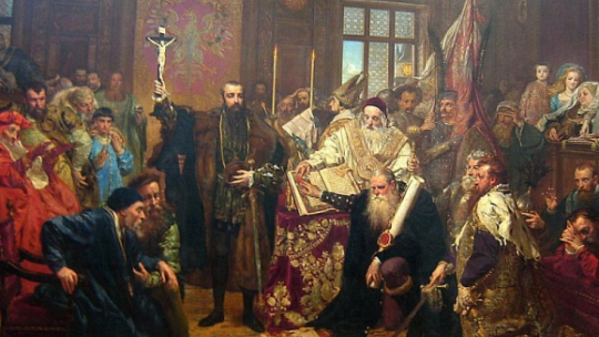 „Unia Lubelska” - obraz Jana Matejki. Źródło: Wikimedia Commons