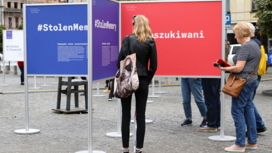 Fragment ekspozycji #StolenMemory. Fot. Andrzej Janikowski (Muzeum Krakowa)