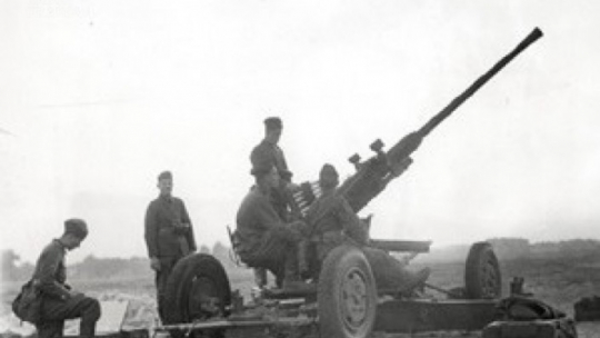 Polska bateria we Lwowie w 1939 r. Fot. AIPN