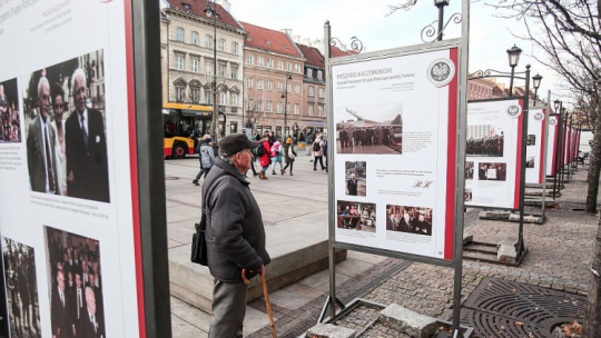 Wystawa „Ryszard Kaczorowski – ostatni Prezydent Drugiej Rzeczypospolitej – w stulecie urodzin”. Warszawa, 28.11.2019. Fot. PAP/Mateusz Marek