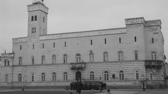 Radom, 1969-10. Neorenesansowy ratusz miejski zbudowany wg projektu Henryka Marconiego pod koniec XIX wieku. ad PAP/M. Iringh