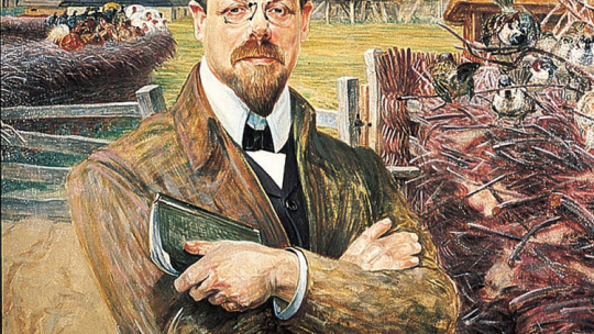 Portret Władysława Stanisława Reymonta pędzla Jacka Malczewskiego. Fot. PAP/PAI/Reprodukcja/J. Morek