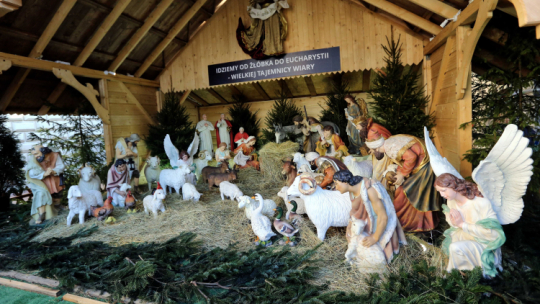 Częstochowa, 20.12.2019. Szopka w jasnogórskim Wieczerniku.  PAP/W. Deska