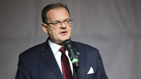 Szef Urzędu do Spraw Kombatantów i Osób Represjonowanych Jan Józef Kasprzyk. Fot. PAP/W. Olkuśnik