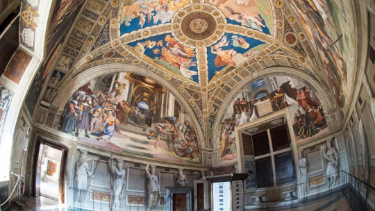 Muzea Watykańskie – Stanza di Eliodoro (Room of Heliodorus). Fot. PAP/EPA