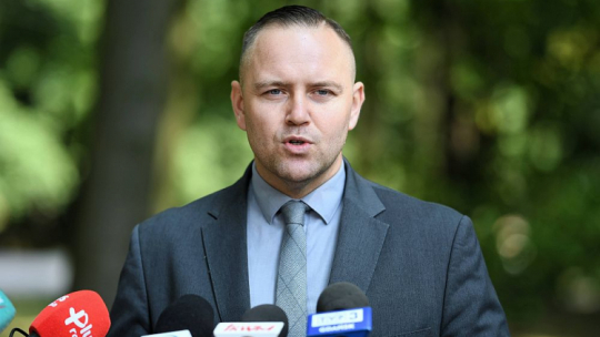 Dyrektor Muzeum II Wojny Światowej w Gdańsku Karol Nawrocki. Fot. PAP/M. Gadomski