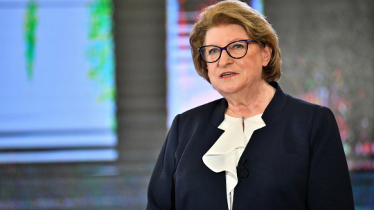 Wrocław, 02.10.2020. Hanna Suchocka podczas uroczystości wręczenia Nagrody Jana Nowaka-Jeziorańskiego. PAP/S. Borowski