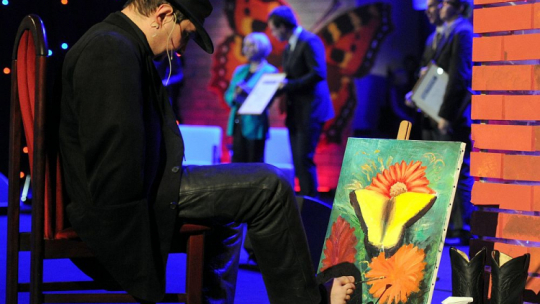 Stanisław Kmiecik podczas Wielkiej Gali Integracji. 2010 r. Fot. PAP/G. Jakubowski