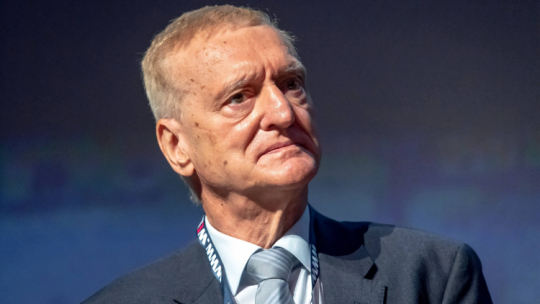 Warszawa, 28.02.2020. Członek kapituły konkursu prof. Michał Kleiber podczas uroczystej gali Popularyzatora Nauki. Fot. W. Olkuśnik