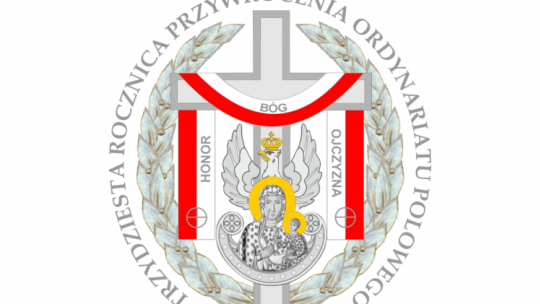 Logo 30-lecia przywrócenia Ordynariatu Polowego (proj. Adam Buszko). Źródło: Ordynariat Polowy