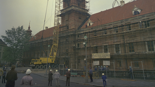 Warszawa 06.07.1974. Zakończenie odbudowy bryły Zamku Królewskiego. Fot. PAP/W. Ochnio