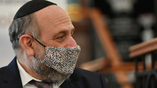 Lublinn, 24.02.2021. Naczelny rabin RP Michael Schudrich. Fot. W. Jargiłło