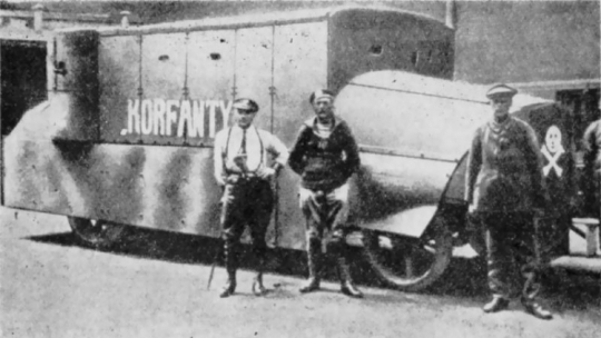 1920 r. Powstańczy samochód pancerny „Korfanty”. Źródło: Wikipedia Commons