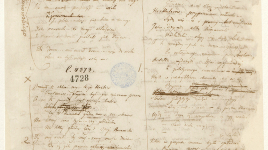 Juliusz Słowacki: „Fantazy”. Dramat. Sygn. 4728/II. Źródło: Zakład Narodowy im. Ossolińskich we Wrocławiu