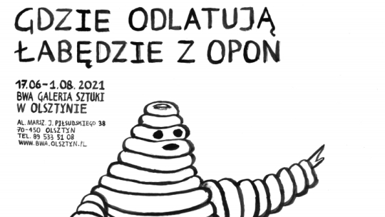 Wystawa „Gdzie odlatują łabędzie z opon”. Źródło: BWA Galeria Sztuki w Olsztynie