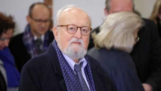 Krzysztof Penderecki, 2018 r. Fot. PAP/T. Gzell