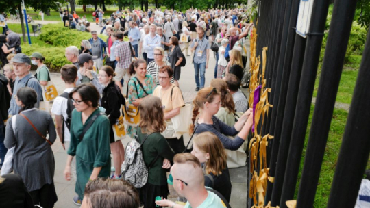 Marsz Pamięci 22 Lipca w Warszawie. 22.07.2021. Fot. PAP/M. Marek