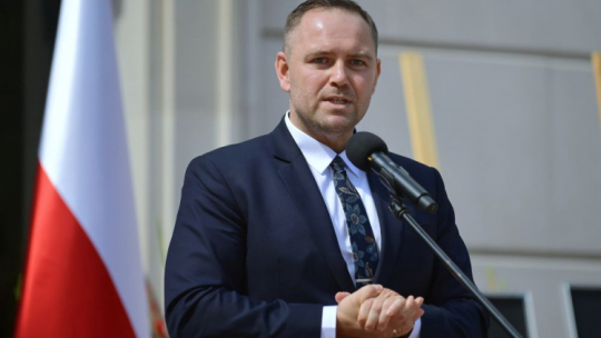 Prezes Instytutu Pamięci Narodowej Karol Nawrocki. Fot. PAP/M. Obara