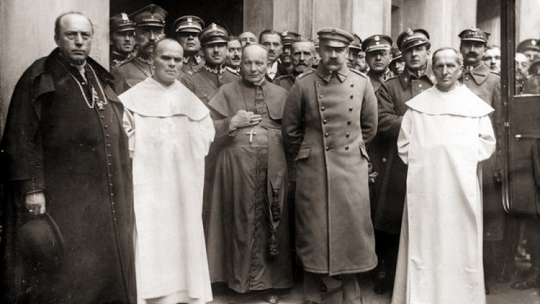 20.10.1921 r. Wizyta Józefa Piłsudskiego na Jasnej Górze. Źródło: Muzeum Wojska Polskiego