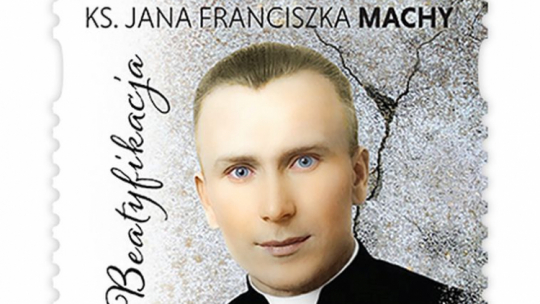 Znaczek Poczty Polskiej emisji „Beatyfikacja ks. Jana Franciszka Machy”