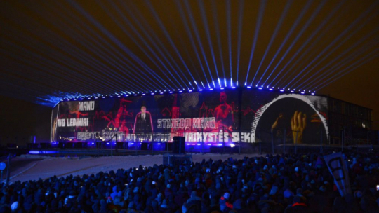 Widowisko inaugurujące Europejską Stolicę Kultury Kowno 2022. Fot. PAP/V. Doveiko