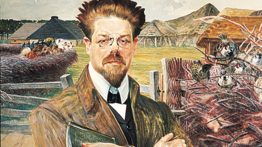 Portret Władysława Stanisława Reymonta (1905), pędzla Jacka Malczewskiego. Fot. PAP/Reprodukcja