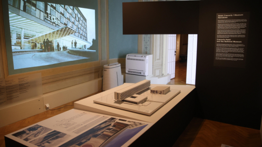 Wystawa stała galerii „Przekroje. Galeria Architektury Polskiej XX i XXI wieku” w Kamienicy Szołayskich - oddziale Muzeum Narodowego w Krakowie. Fot. PAP/Ł. Gągulski