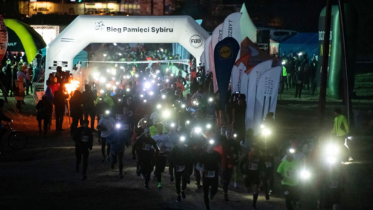 Uczestnicy 4. edycji Biegu Pamięci Sybiru. Fot. PAP/M. Zieliński