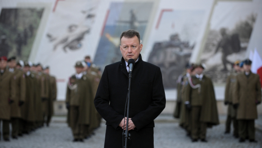 Minister obrony narodowej Mariusz Błaszczak. Fot. PAP/M. Obara