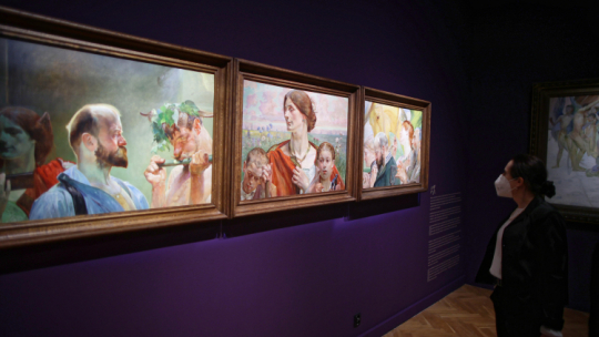 Wystawa "Jacek Malczewski romantyczny" w Gmachu Głównym Muzeum Narodowego w Krakowie. Fot. PAP/Ł. Gągulski