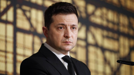 Prezydent Ukrainy Wołodymyr Zełenski.  Fot. PAP/EPA