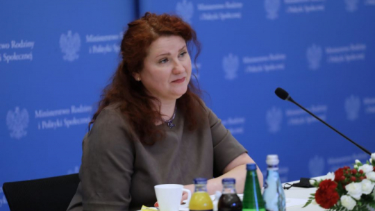 Prezes Związku Polaków w Kazachstanie Katarzyna Ostrowska. Fot. PAP/A. Zawada