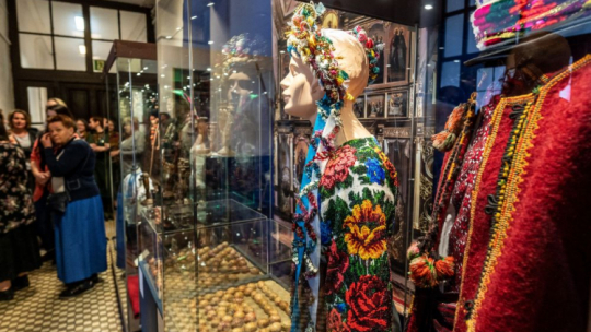 Wystawa „W dialogu. Ukraińskie tradycje przy polskim stole” w Muzeum Archeologicznym i Etnograficznym w Łodzi. Fot. PAP/G. Michałowski