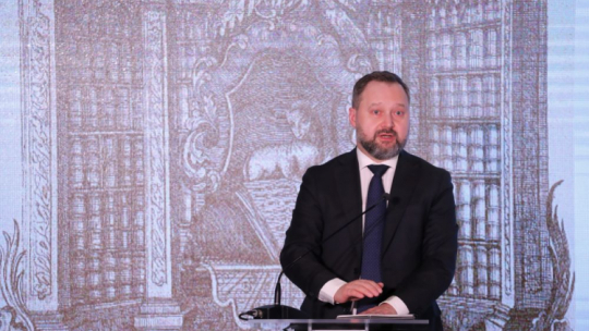 Dyrektor Biblioteki Narodowej Tomasz Makowski. Fot. PAP/W. Olkuśnik
