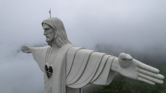 Pomnik Chrystusa Opiekuna w stanie Rio Grande do Sul, na południu Brazylii. Fot. PAP/EPA