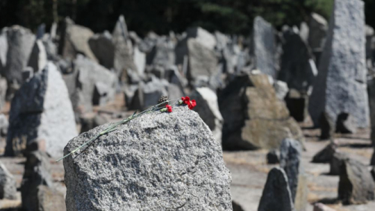 reblinka, 02.08.2022. Uroczystości upamiętniające 79. rocznicę powstania w obozie zagłady w Treblince. Fot. PAP/P. Supernak