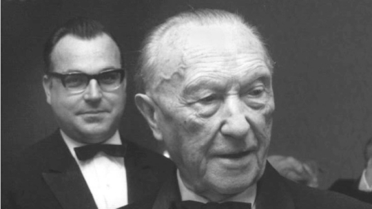 Kanclerz RFN Konrad Adenauer. Fot. PAP/CAF/EPA