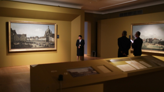 Wystawa „Bernardo Bellotto. W 300. rocznicę urodzin malarza” otwarta na Zamku Królewskim w Warszawie. Fot. PAP/A. Zawada