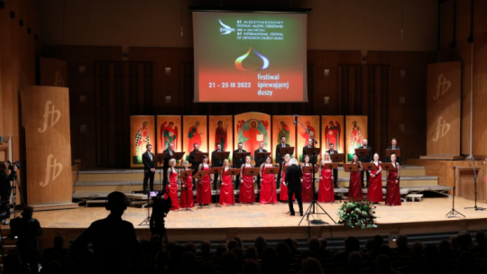 Koncert w ramach Międzynarodowego Festiwalu Muzyki Cerkiewnej „Hajnówka 2022” w Białymstoku. Fot. PAP/A. Reszko