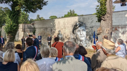 Mural przedstawiający gen. Stanisława Maczka w Abbeville. Fot. Ambasada RP we Francji