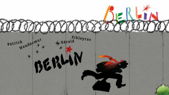 Plakat sztuki „Berlin Berlin”. Źródło: Teatr Współczesny